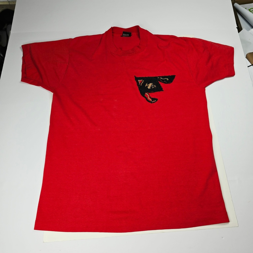 Vintage Screen Stars Best Red Beaded Graduation Cap T-Shirt XL Made in USA 90s